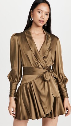 Zimmermann Silk Wrap Mini Dress - ShopStyle